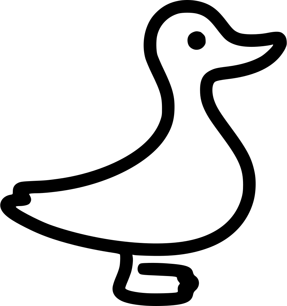 Goose Clipart Ninja - Duck Icon (920x980)