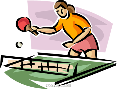 Ping Pong Players Royalty Free Vector Clip Art Illustration - Ping Pong Players Royalty Free Vector Clip Art Illustration (480x366)