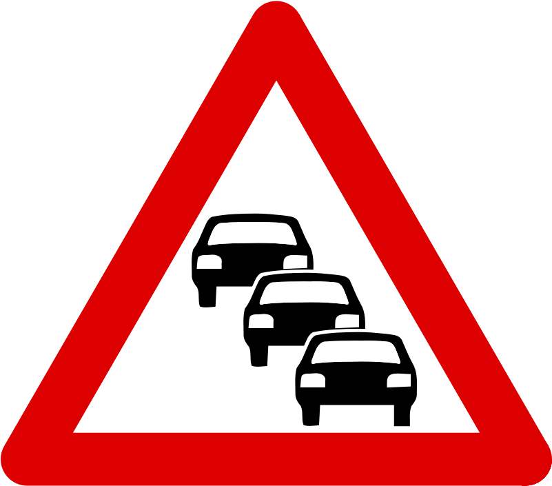 Clipart - Traffic Sign - Loose Chippings Road Sign (800x800)