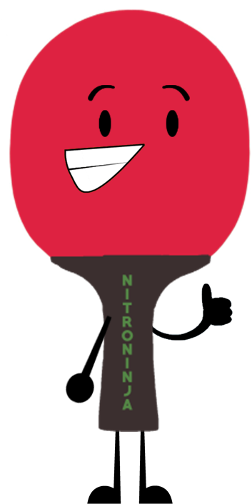 Ping Pong Clipart Racket - Bfdi Camp 3.5 Contestants (359x707)