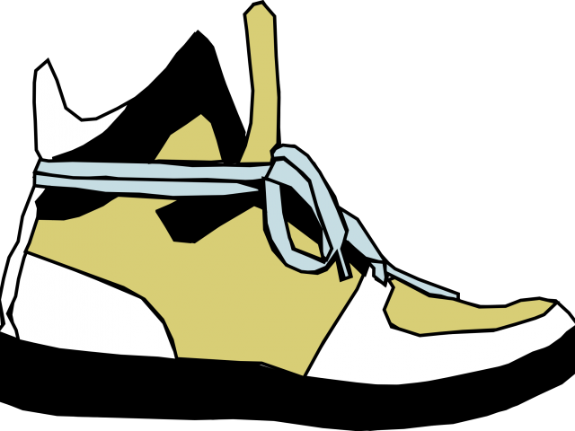 Shoe Clipart Side View - Foot With Shoe Cartoon (640x480)