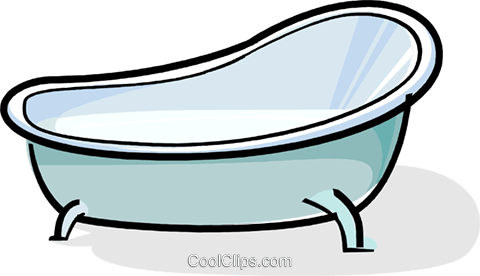 Badewanne Vektor Clipart Bild Vc061932 Coolclipscom - Bathtub Clipart (480x276)