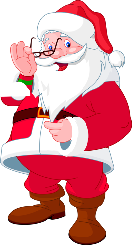 Pere Noel,santa, Christmas - Santa's Nice List Clip Art (431x800)