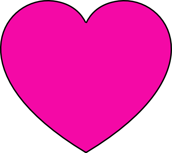 Pink Heart Clip Art At Clkercom Vector Online Royalty - Pink Heart (600x534)