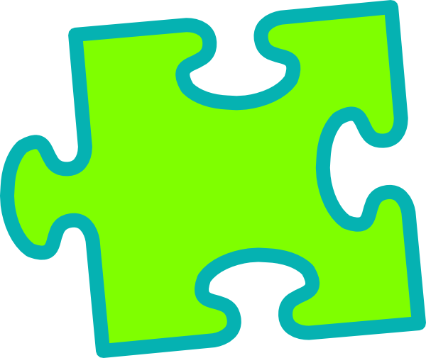 This Free Clip Arts Design Of Green On Green Puzzle - This Free Clip Arts Design Of Green On Green Puzzle (600x505)