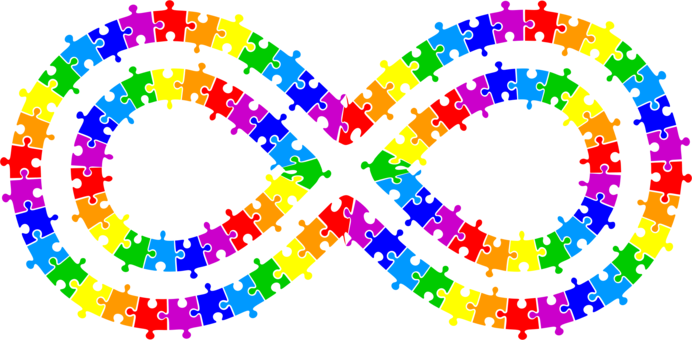 Drawing Jigsaw Puzzles Infinity Symbol Line Art - Puzzle Infinity (692x340)
