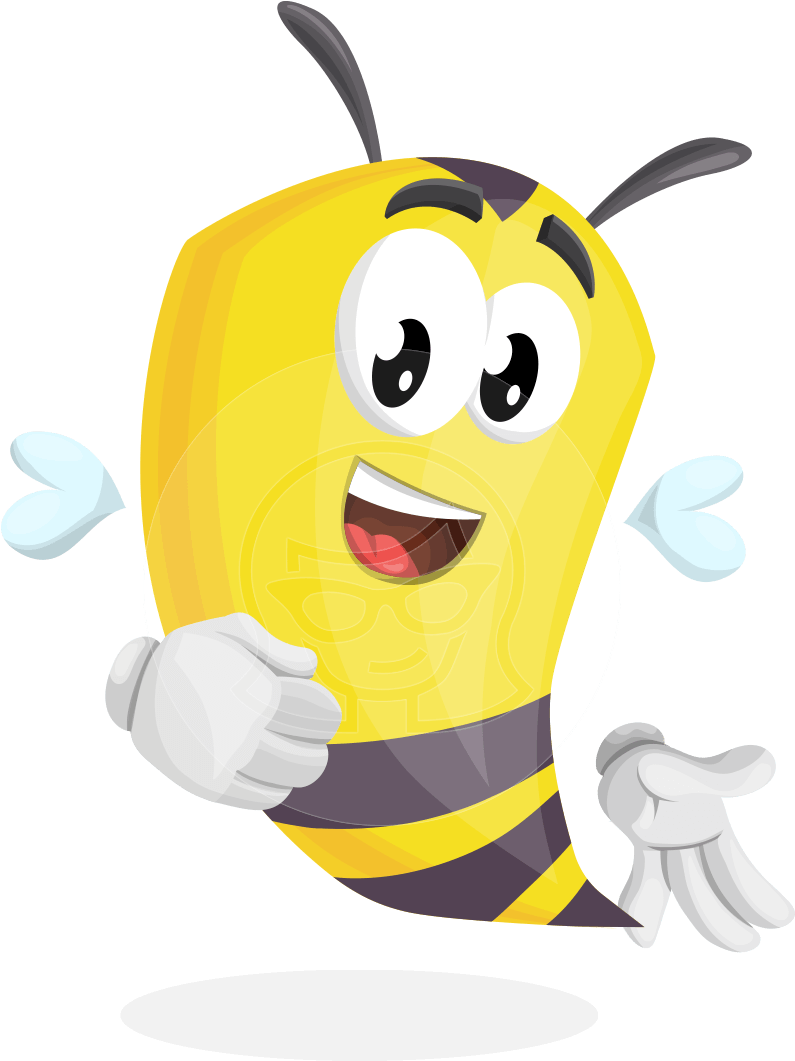 Bee Cartoon Vector Character Aka Mr - Cartoon (957x1060)