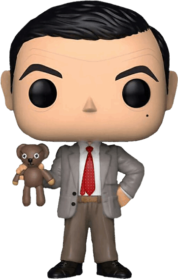 Mr Bean With Teddy Pop Vinyl Figure - Mr Bean Pop Vinyl (600x600)
