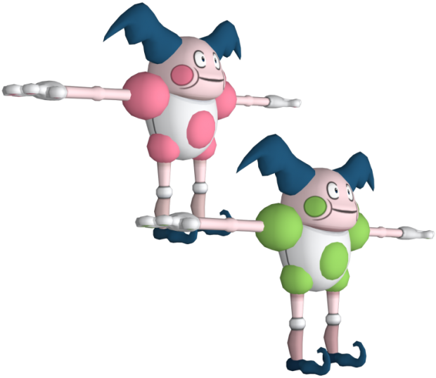 Mime 3d Model - Mr Mime (620x537)