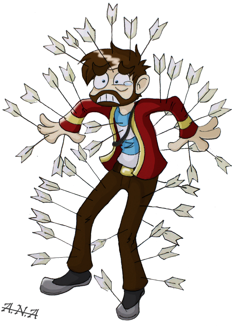 Pincushion By Ratherpeculiar - Arrow Pincushion (758x1054)