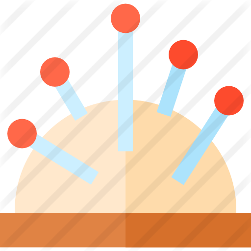 Pin Cushion Free Icon - Circle (512x512)