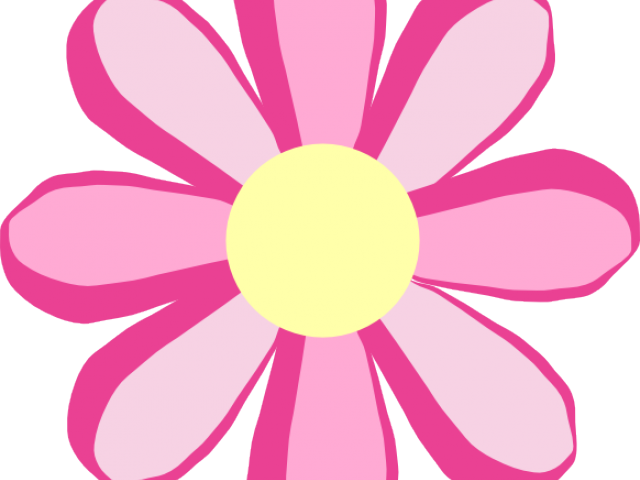 Pink Flower Clipart Beautiful - Clip Art Single Pink Flower (640x480)