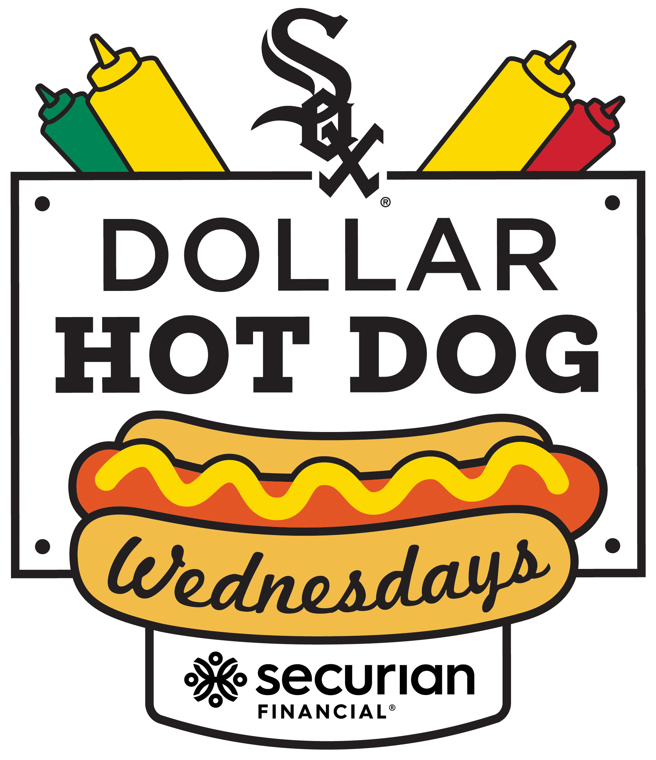 $1 Hot Dog Wednesday - Chicago White Sox (2608x2608)