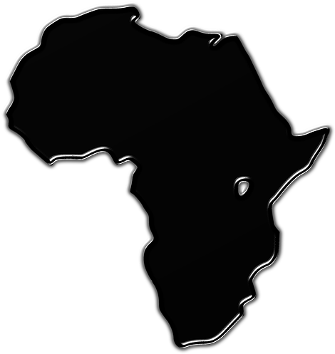 Perfumes And Hotels, Our Daughters And Our Sons Will - Africa Map In Black (681x720)