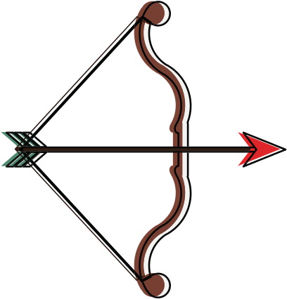 Bow And Arrow Archery Icon Image - Bow And Arrow (550x550)
