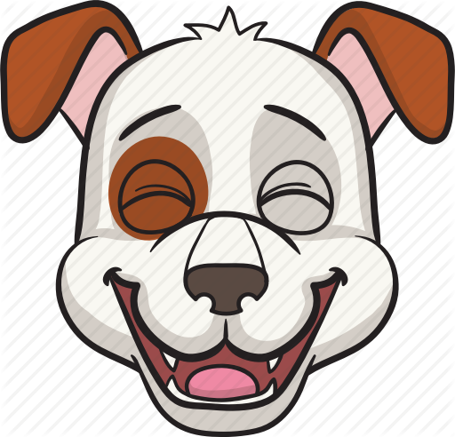 512 X 492 5 - Cartoon Dog Face Happy (512x492)