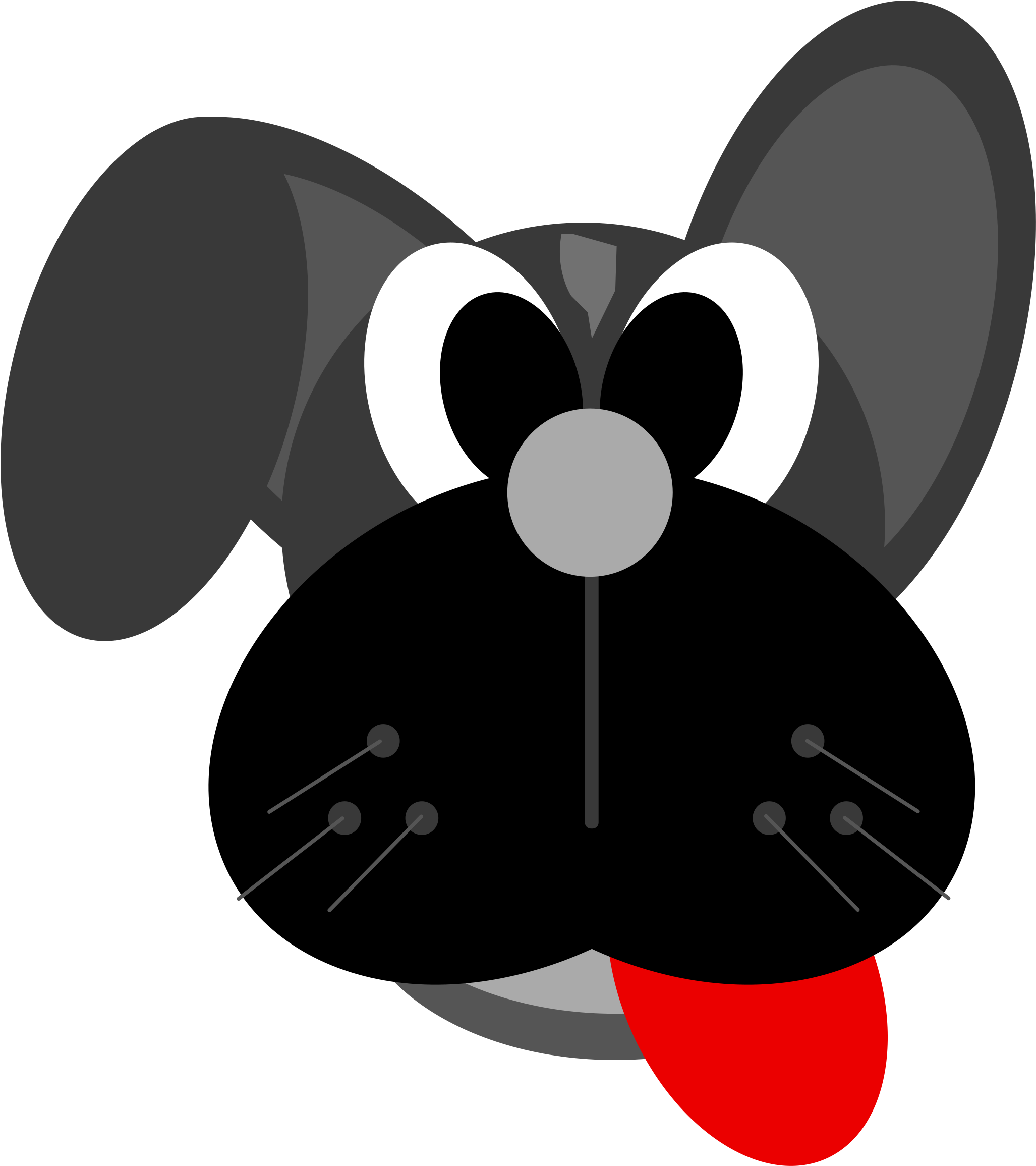 Dog Cartoon Vector Clipart Image - Dog (2133x2400)