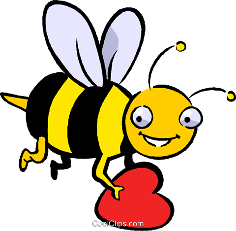 Bumblebee Clipart Heart - Good Night With Bee (480x469)