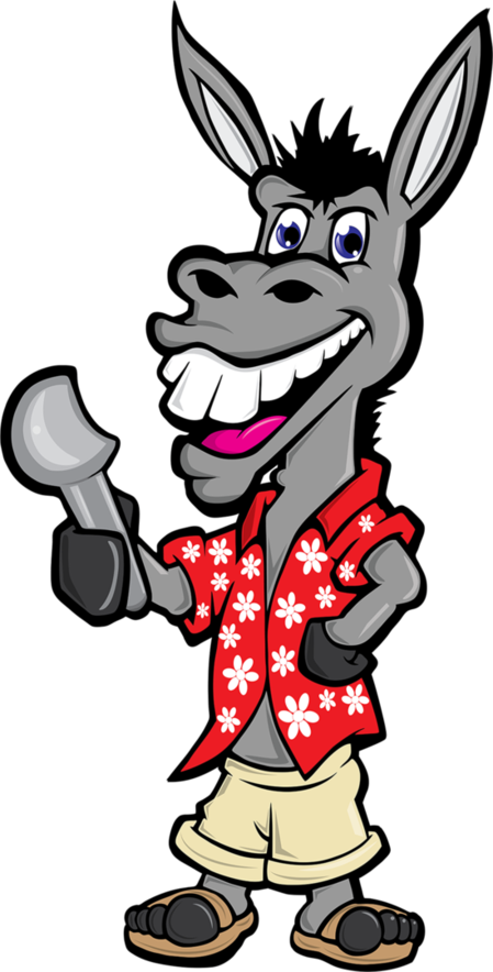 Desert Clipart Florida Beach - Fat Donkey (449x884)