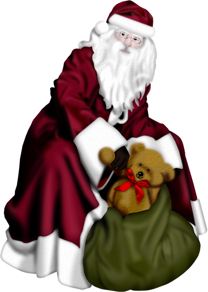 Christmas Santa Clip Art Santa Claus Clipart, Santa - Santa Claus (422x592)