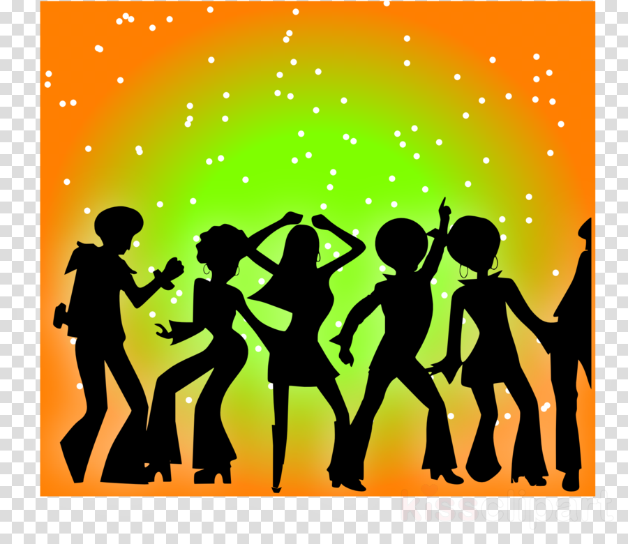 Dancing Through The Decades Black Clipart Dance Party - Disco Clip Art (900x780)