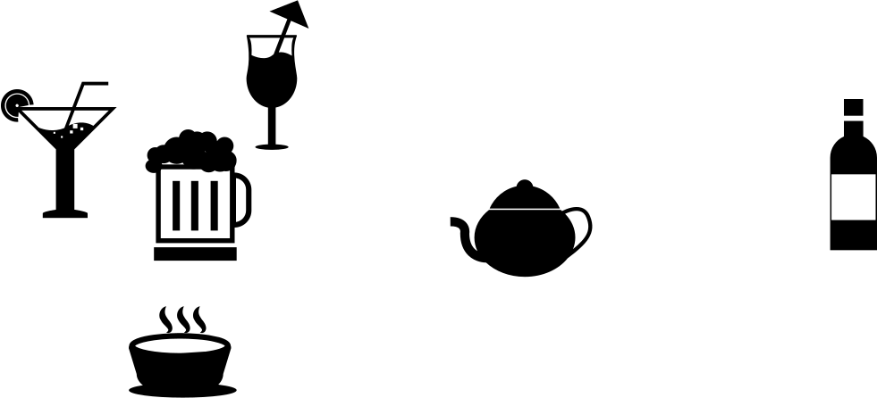 Tea Cups Comments - Silhouette (981x446)
