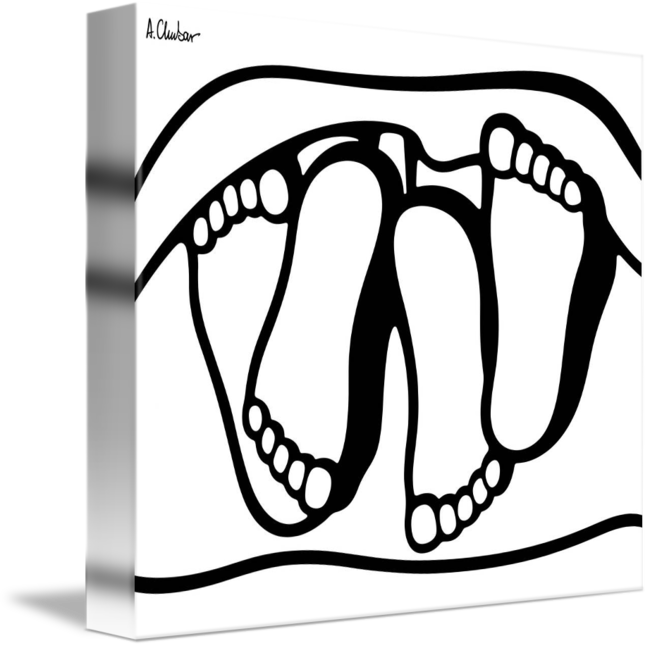 Feet By Alexander Chubar - Erotic Art (650x648)