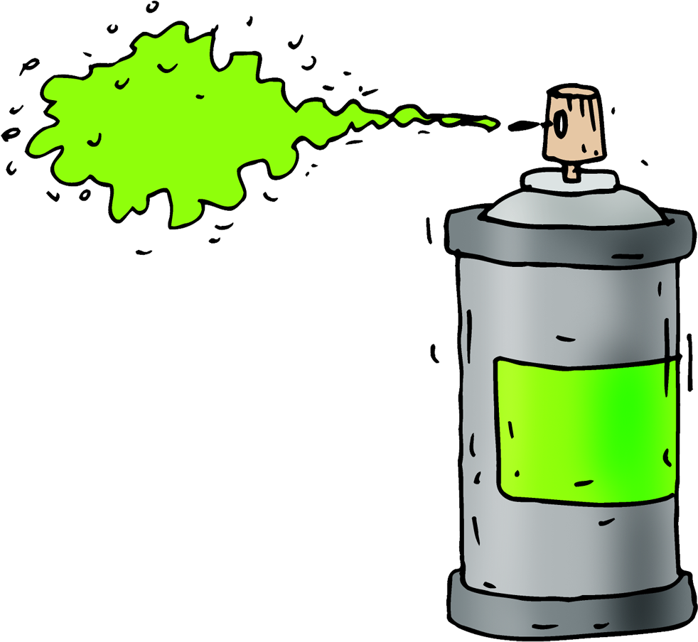 Aerosol - Spray Paint Bottle Clip Art (1000x1000)
