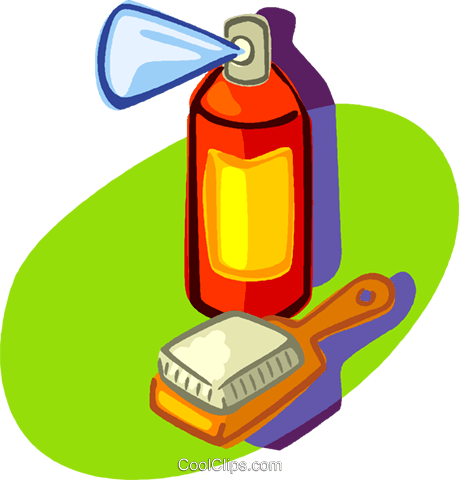 Aerosol Can Royalty Free Vector Clip Art Illustration - Toothpaste And Shampoo Clipart (459x480)