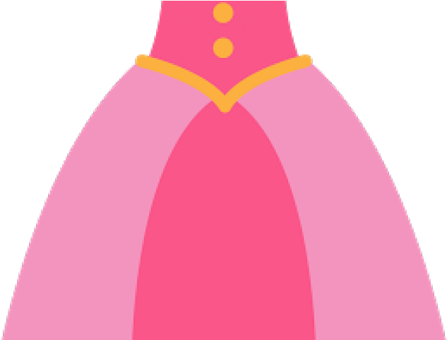 Pretty Clipart Dress - Pink Princess Dress Clipart (640x480)