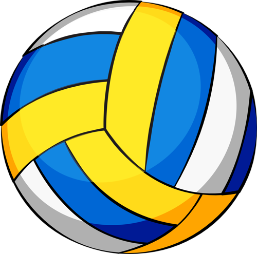 Shutterstock 220227172 [преобразованный] - Clipart Of Playing Volleyball (500x495)