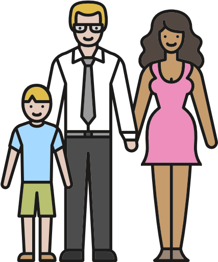 Stepmother Love Family People Father Icon Size - Padrastro Y Madrastra Dibujo (512x512)