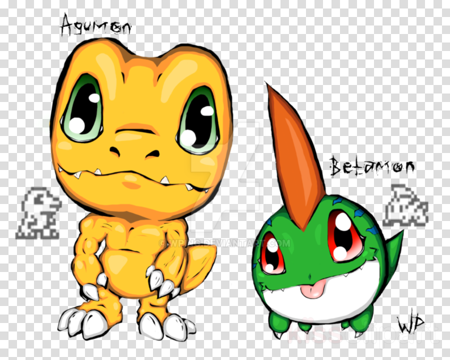 Digimon Clipart Agumon Digimon World Gabumon - Betamon Fabart (900x720)