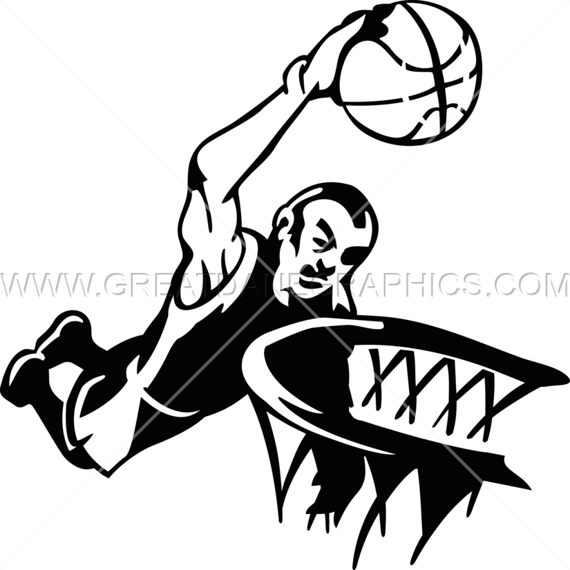 Jumping Slam Dunk - Illustration (825x825)