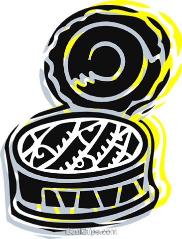 Can Of Sardines Royalty Free Vector Clip Art Illustration - Illustration (365x480)