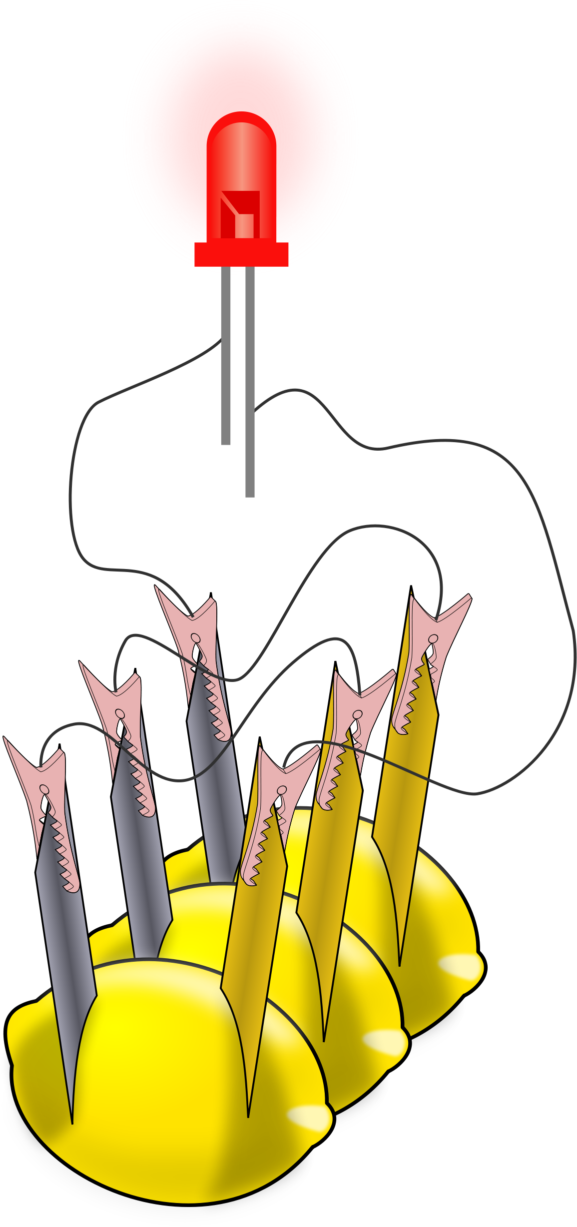 Lemon Battery Wikipedia Circuit Tree Clip Art Circuit - Chemical Effects Of Electric Current Class 8 Videos (1200x2499)