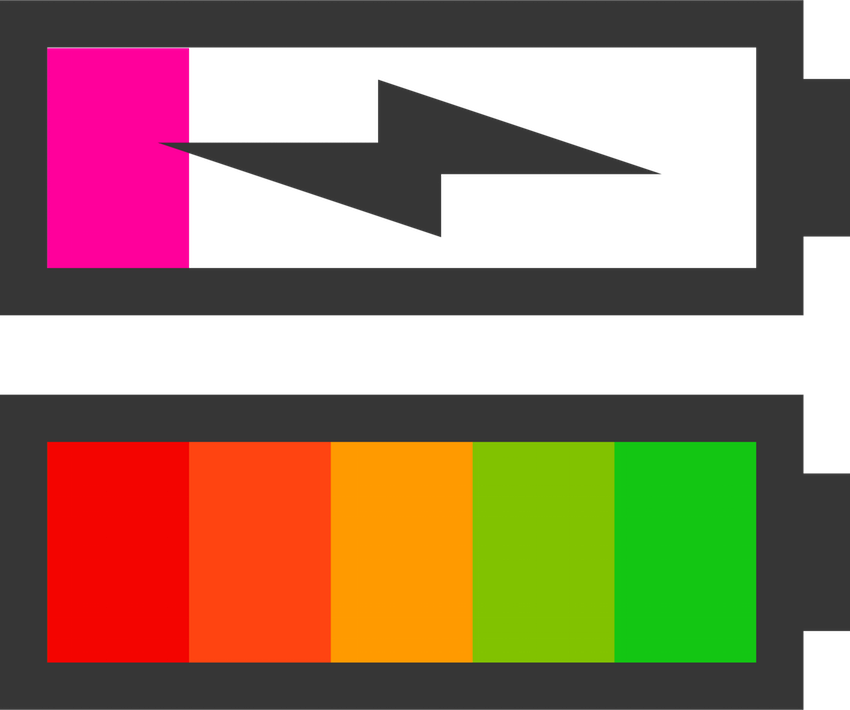 Symbol Medium Size Component Symbol For A Battery Clipart - Battery Sign Clipart (850x710)