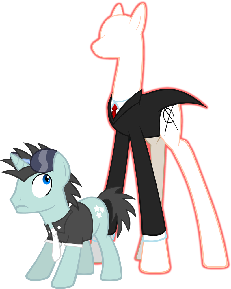 Slender And Neon Lights By Zacatron94 - Mlp Neon Light Base (800x999)