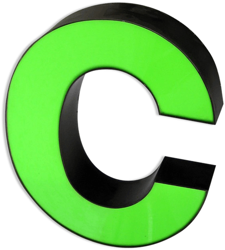 Graphic Freeuse Letter Metal Green Industrial Ui Jn - Circle (600x600)