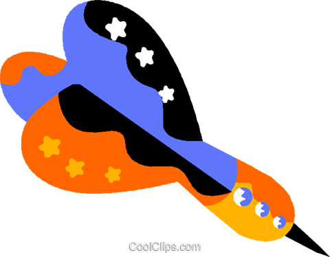 Dart Royalty Free Vector Clip Art Illustration - Dart Royalty Free Vector Clip Art Illustration (480x374)