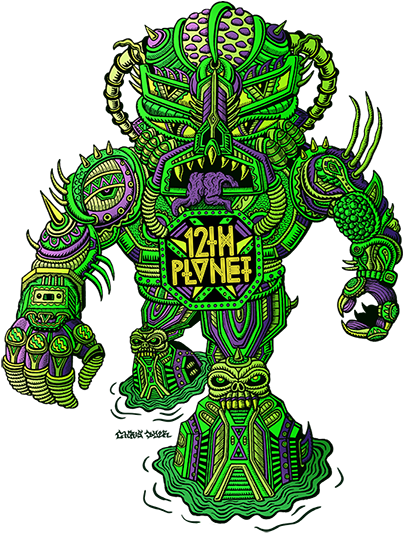 12th Planet Logo Tie-dye Tee - 12th Planet Swamplex Terrestrial Ep (450x547)