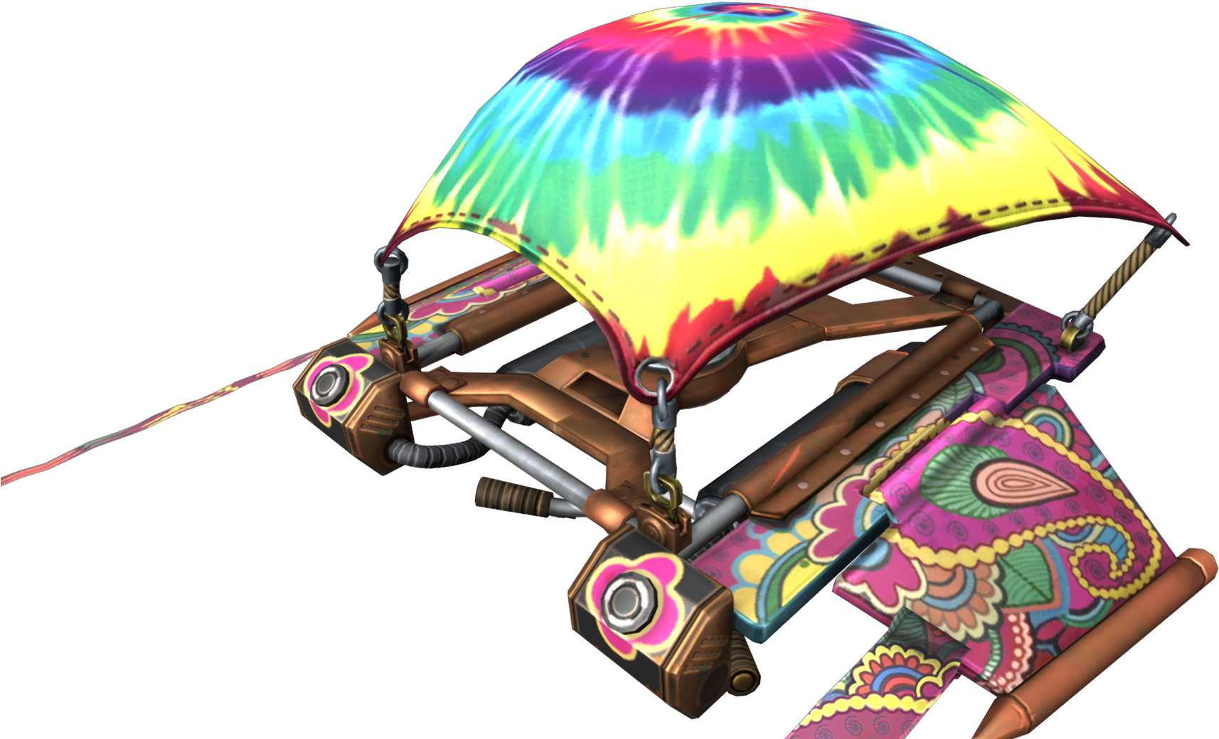 Tie-dye Flyer Screenshots 2 - Fortnite Hippie Glider Png (1920x1080)