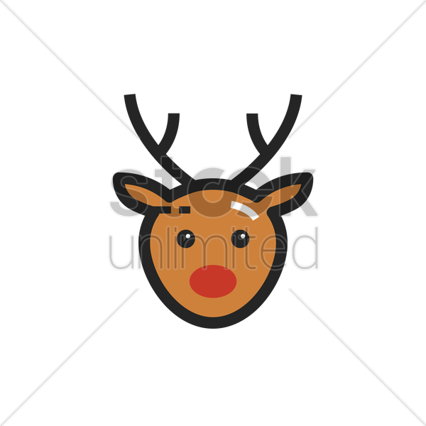 Reindeer Vector Image Stockunlimited Graphic - Reindeer Vector Image Stockunlimited Graphic (600x600)