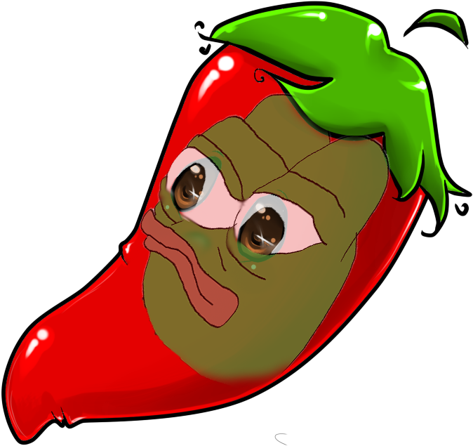 Feeling Spicy Melancholy Frens - Cute Chili Clip Art (800x800)