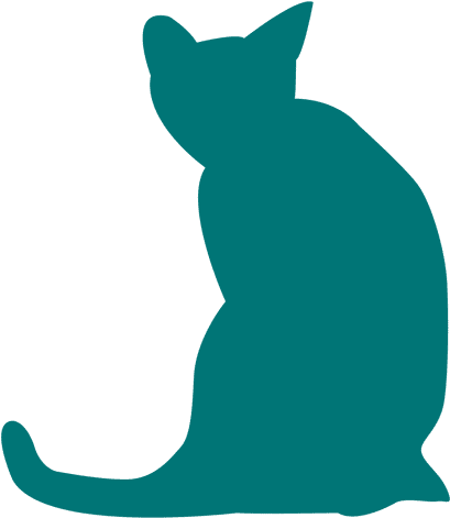 Tabby Cat Clipart Transparent Background - Silueta De Gato Dando La Espalda (512x512)