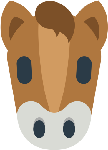 Mozilla - Emoji Horse Face On Emojione (512x512)