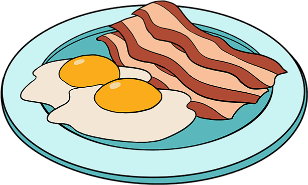 680 X 678 2 - Draw Bacon And Eggs Easy (680x678)