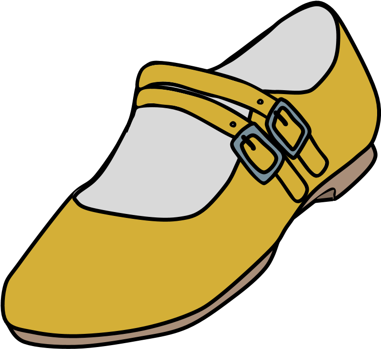 Mary Janes, Two Straps, Buckle, Gold - Mary Janes, Two Straps, Buckle, Gold (816x1056)