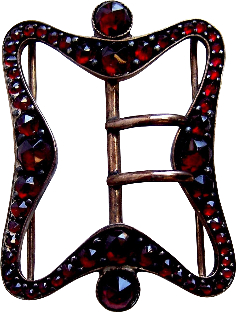 Victorian Bohemian Garnet Belt Buckle Dress Buckle - Shelf (1301x1301)