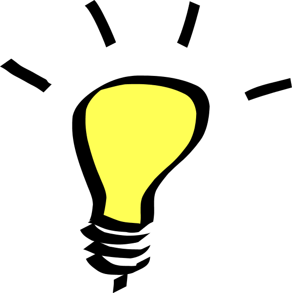 Bright Ideas - Light Bulb Clip Art (600x602)